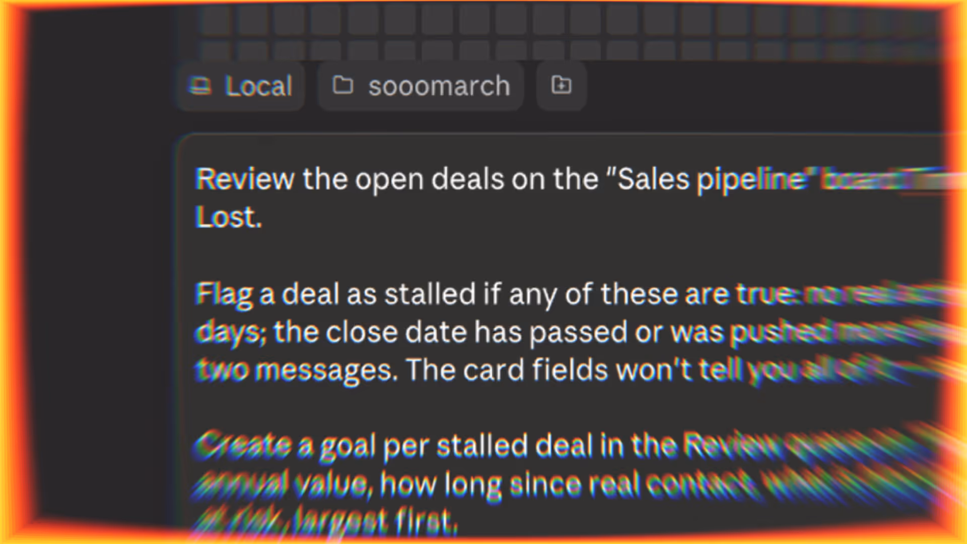 Flag stalled deals before the quarter ends