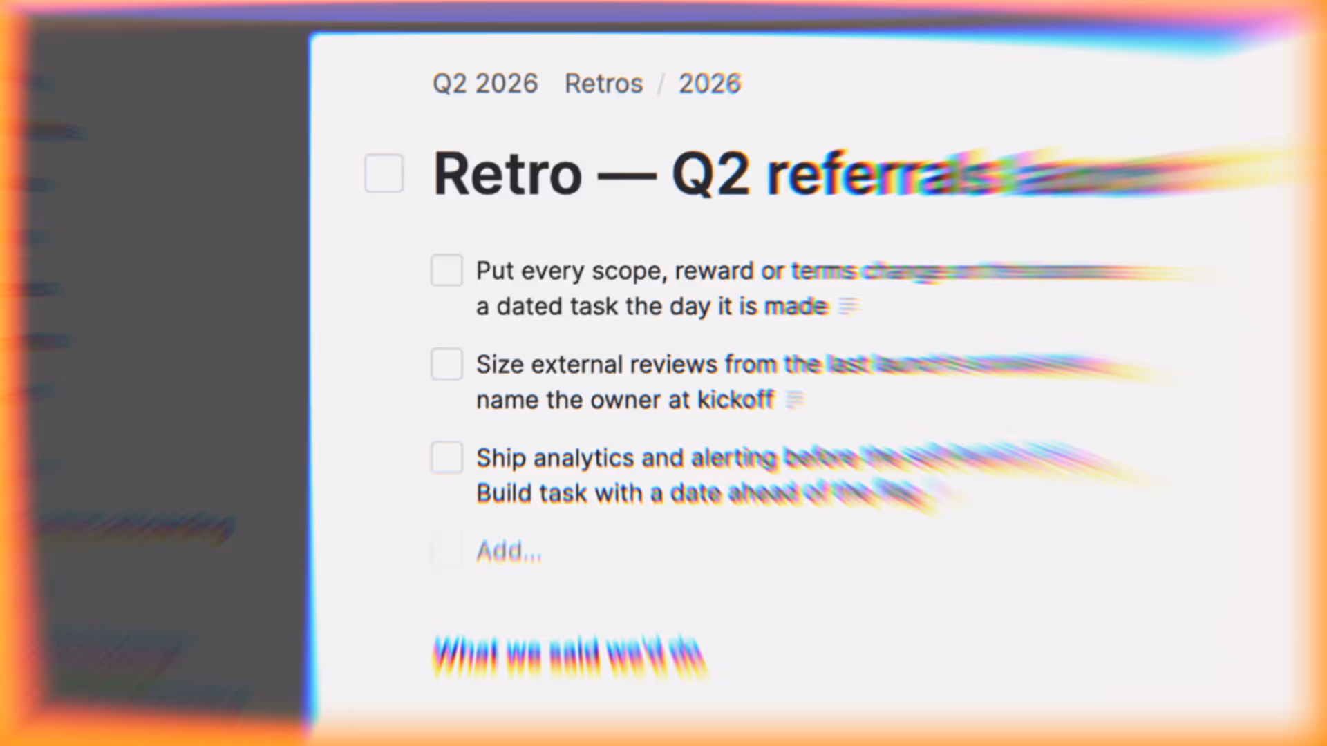 Improve future delivery with evidence-based retrospectives