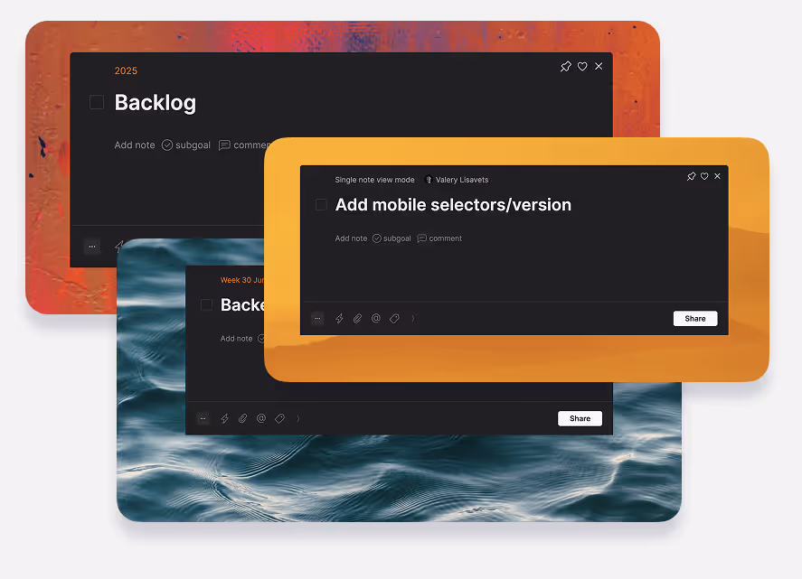 Timestripe Focus mode