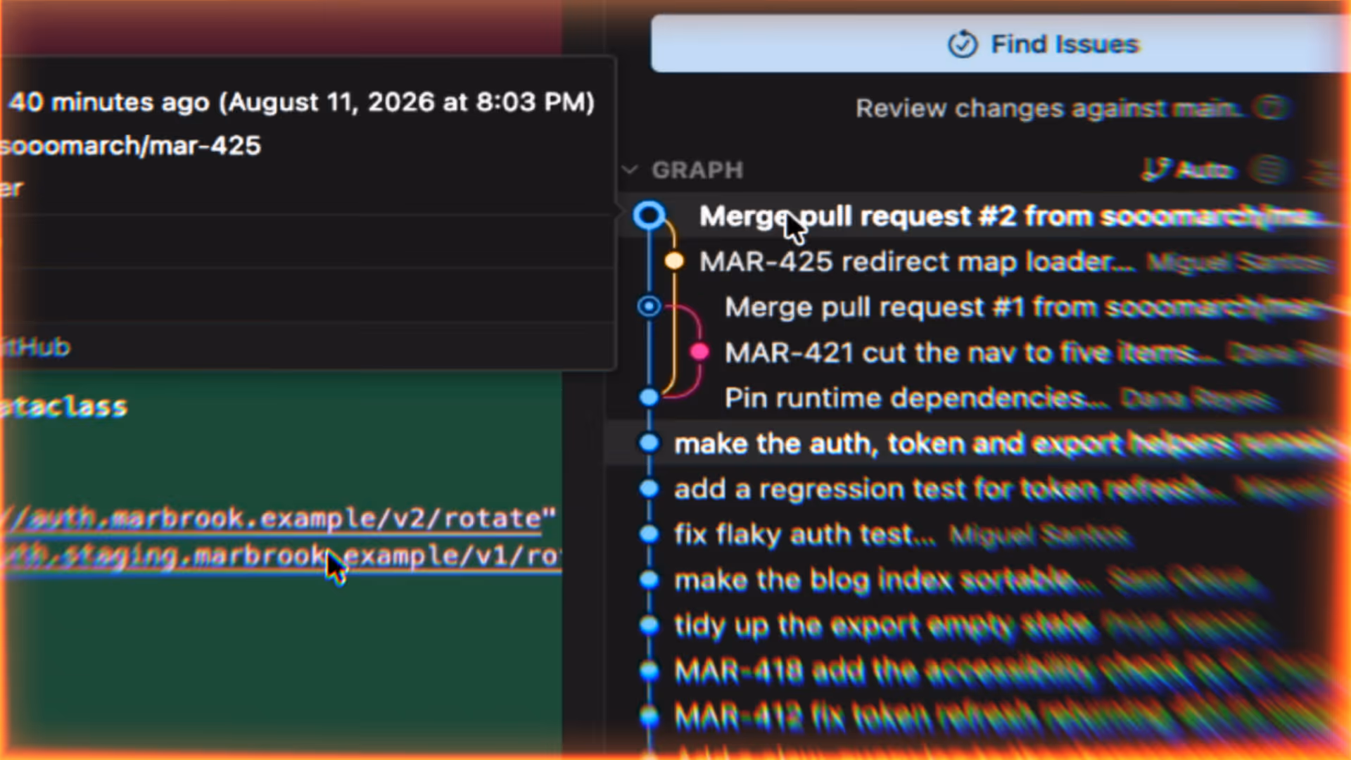 Keep code changes and project tasks in sync