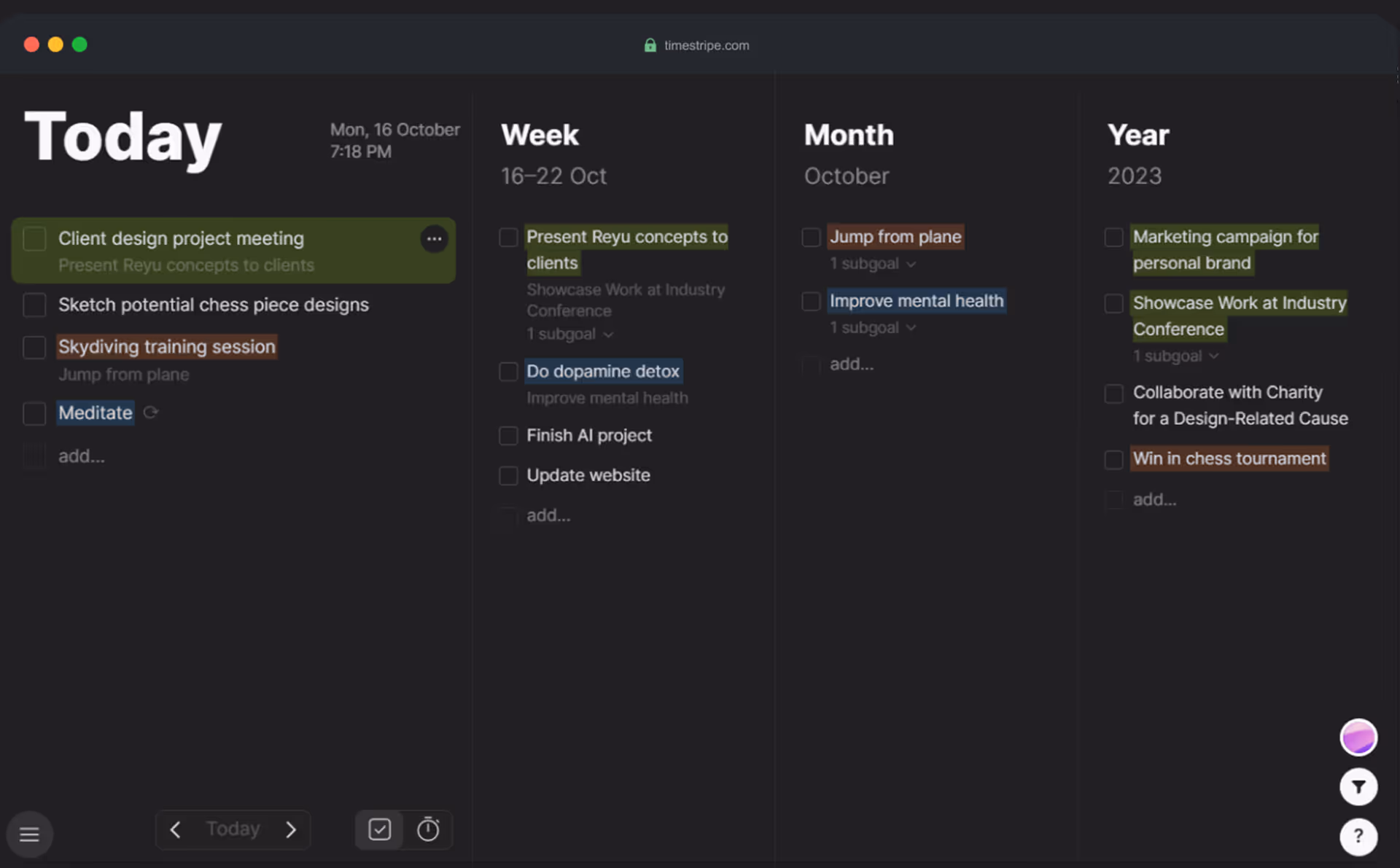 How Different Professionals Use Timestripe