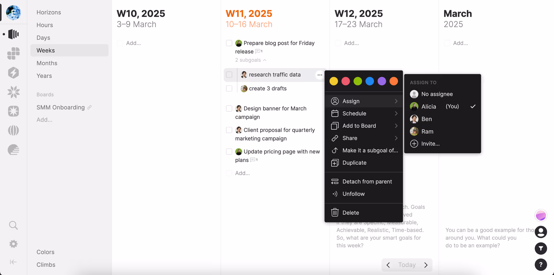 timestripe task assignments | Timestripe