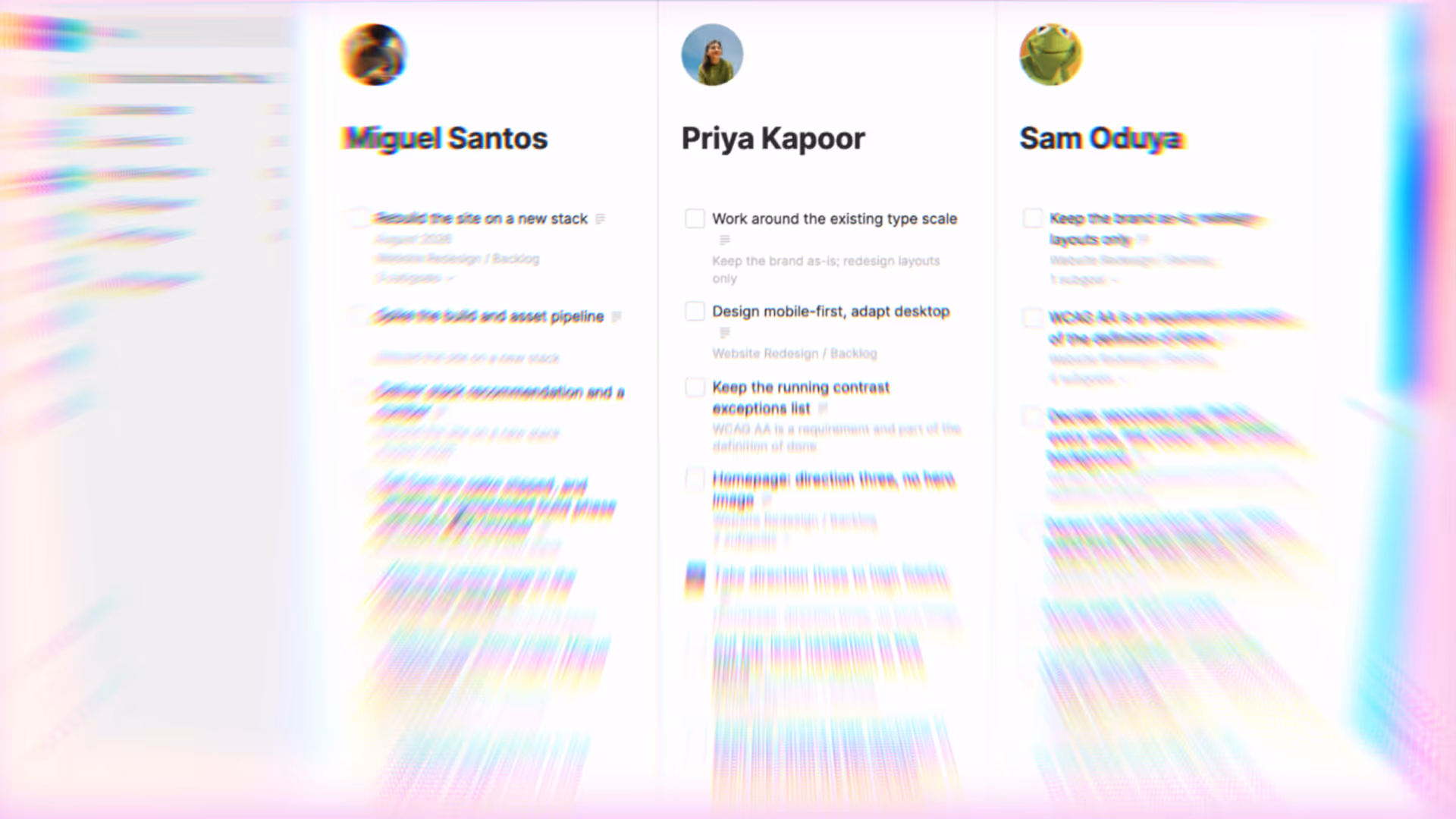 Turn scattered inputs into structured project work